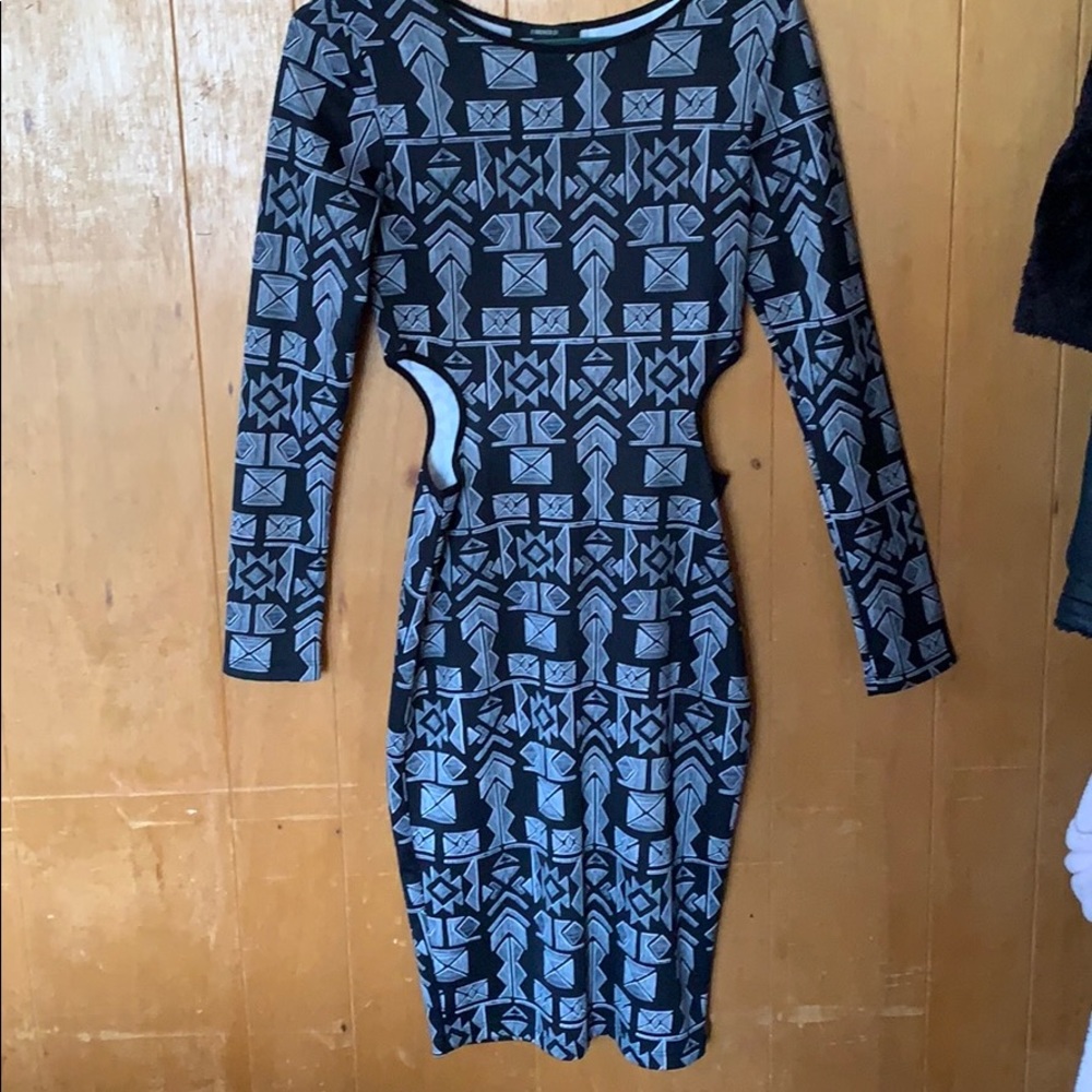 Pattern Bodycon Dress